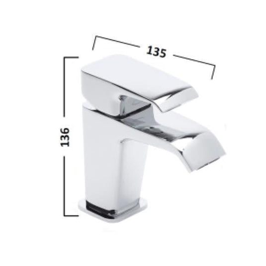 Tavistock Adapt Monobloc Basin Mixer Tap with Click Waste - Chrome - Envy Bathrooms Ltd