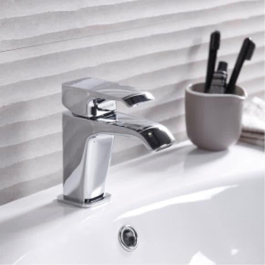 Tavistock Adapt Monobloc Basin Mixer Tap with Click Waste - Chrome - Envy Bathrooms Ltd