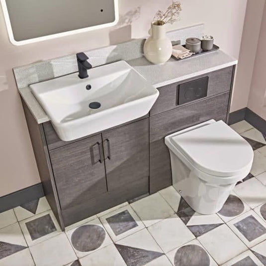 Tavistock Aerial Comfort Height Back to Wall Rimless Pan - White - BTWC650S - Envy Bathrooms Ltd