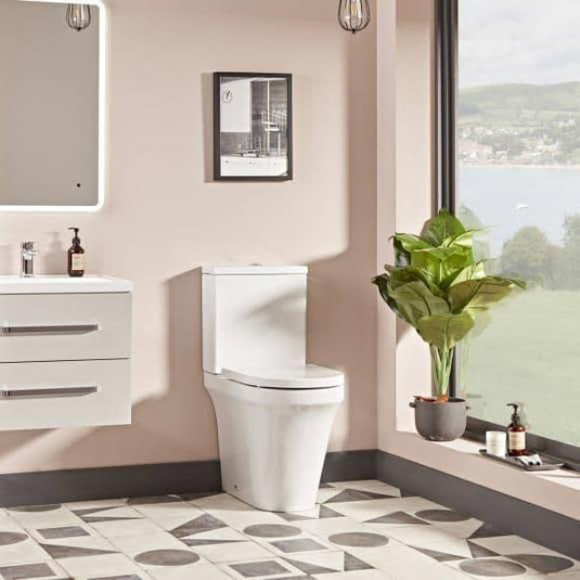 Tavistock Aerial Comfort Height Close Coupled Rimless Pan - White - PCF650S - Envy Bathrooms Ltd