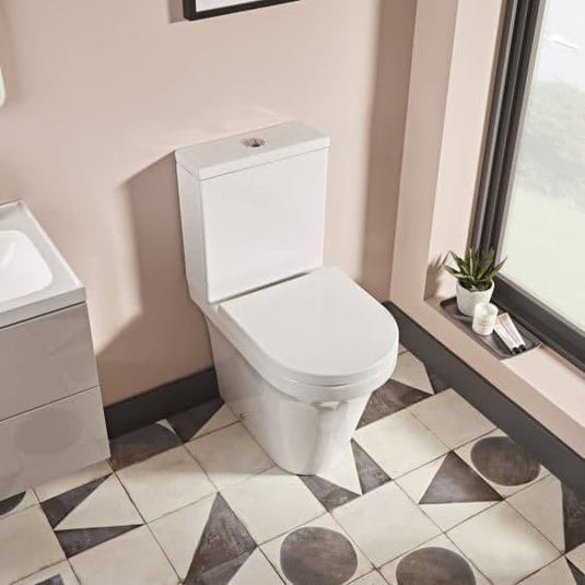 Tavistock Aerial Comfort Height Open Back C/C Rimless Pan - White - PC650S - Envy Bathrooms Ltd