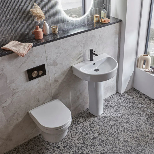 Tavistock Aerial Pedestal - White - DC14056 - Envy Bathrooms Ltd