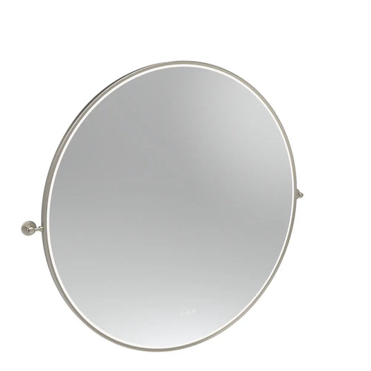 Tavistock Alderbury 1000 Circular Illuminated Mirror Brushed Nickel | ALM100CBNF4 - Envy Bathrooms Ltd