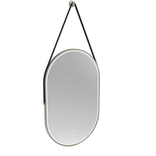 Tavistock Alderbury 500 Pill Illuminated Mirror Brushed Nickel | ALM50PBNF3 - Envy Bathrooms Ltd