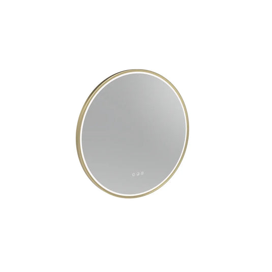 Tavistock Alderbury Circular 600 Illuminated Mirror Brushed Brass | ALM60CBR - Envy Bathrooms Ltd