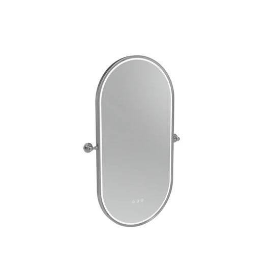Tavistock Alderbury Pill 400 Illuminated Mirror Chrome | ALM40PCHF4 - Envy Bathrooms Ltd