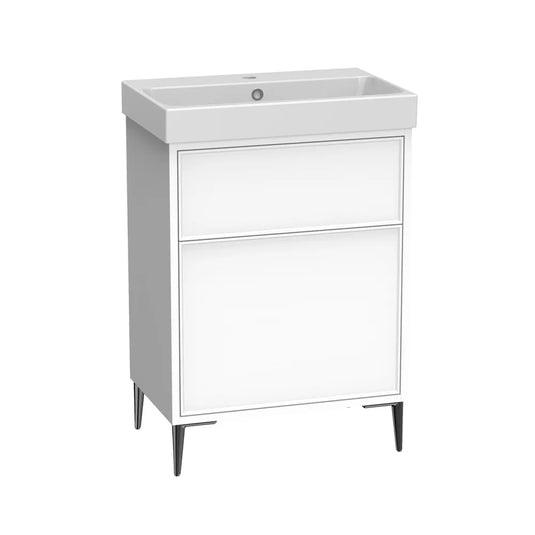 Tavistock Arlington 600 Freestanding Vanity Unit Matt White | ARL6F.MW - Envy Bathrooms Ltd