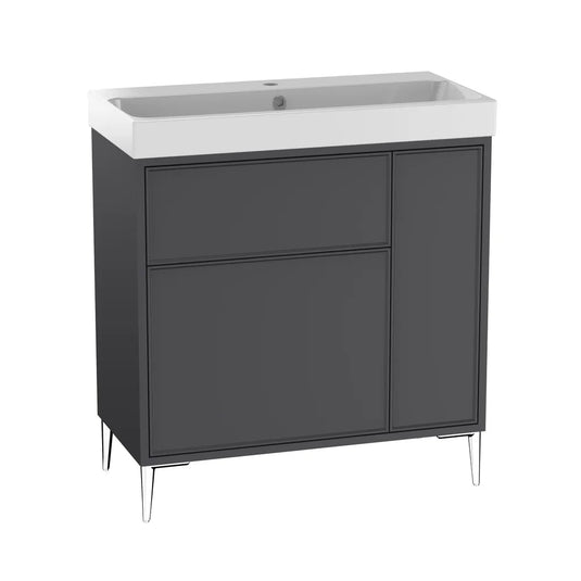Tavistock Arlington 800 Freestanding Vanity Unit Matt Storm Grey | ARL8F.SG - Envy Bathrooms Ltd