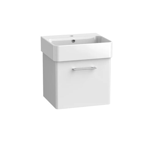 Tavistock Arlo 500 Wall Mounted 1 Drawer Unit Gloss White | AR5W1-GW - Envy Bathrooms Ltd