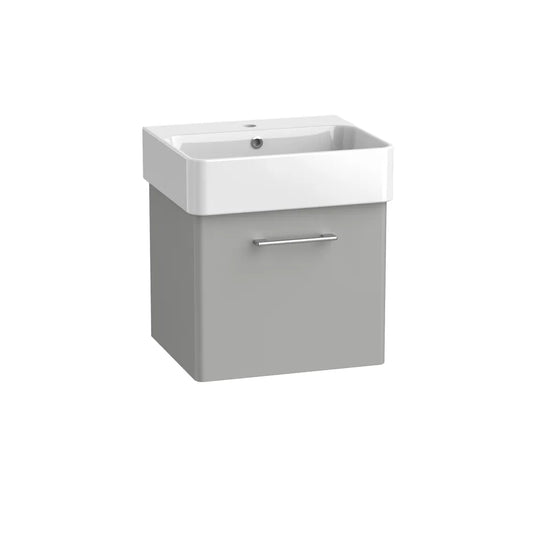 Tavistock Arlo 500 Wall Mounted 1 Drawer Unit Matt Light Grey | AR5W1-MLG - Envy Bathrooms Ltd