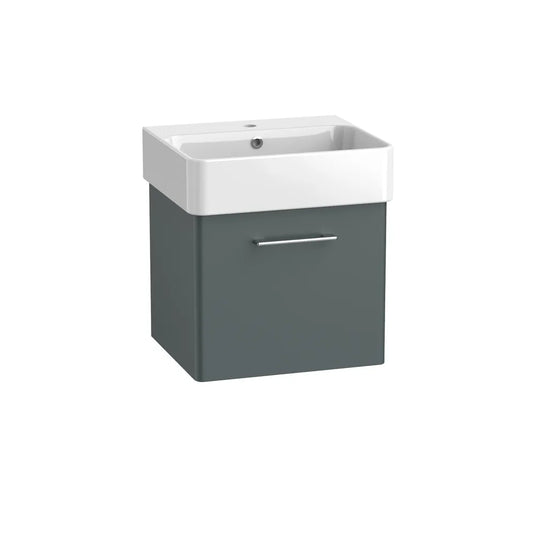 Tavistock Arlo 500 Wall Mounted 1 Drawer Unit Matt Viridian Green | AR5W1-VRG - Envy Bathrooms Ltd