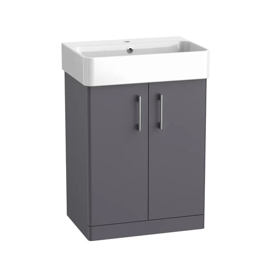Tavistock Arlo 600 Freestanding Unit Matt Storm Grey | AR6F-SG - Envy Bathrooms Ltd