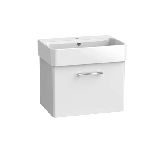 Tavistock Arlo 600 Wall Mounted 1 Drawer Unit Gloss White | AR6W1-GW - Envy Bathrooms Ltd