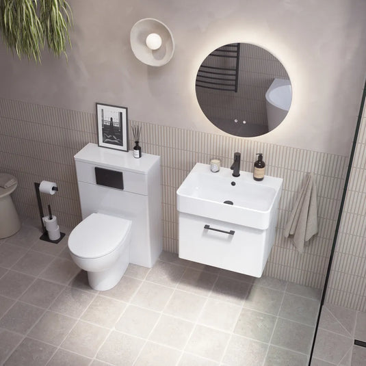 Tavistock Arlo 600 Wall Mounted 1 Drawer Unit Gloss White | AR6W1-GW - Envy Bathrooms Ltd