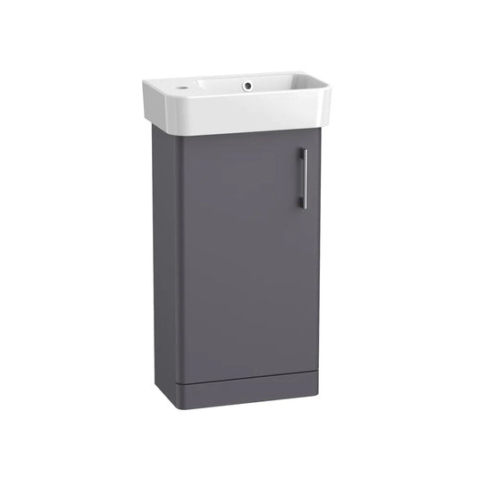 Tavistock Arlo Cloakroom Freestanding Unit Matt Storm Grey | AR4F-SG - Envy Bathrooms Ltd
