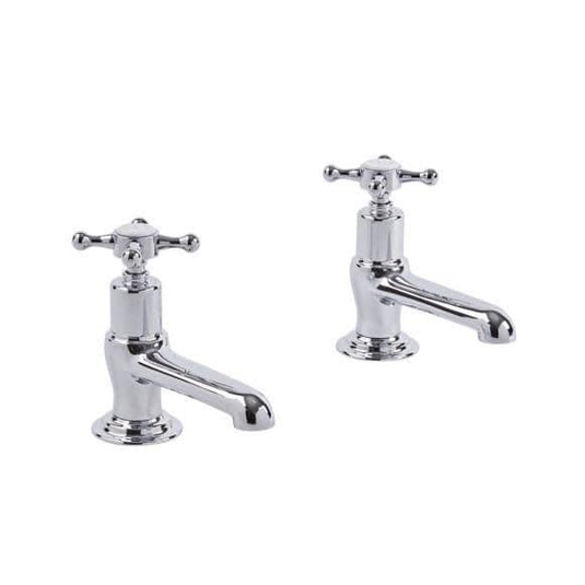 Tavistock Ashmore Basin Taps - Chrome/White - Envy Bathrooms Ltd