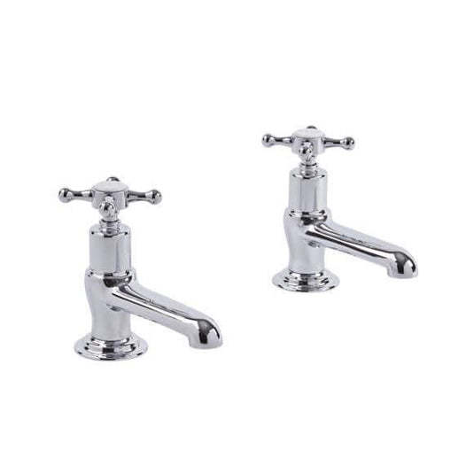 Tavistock Ashmore Basin Taps - Chrome/White - TAM70 - Envy Bathrooms Ltd