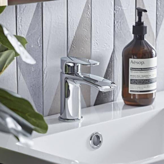 Tavistock Avid Basin Mixer Tap with Click Waste - Chrome - Envy Bathrooms Ltd