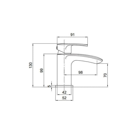 Tavistock Avid Basin Mixer Tap with Click Waste - Chrome - TAV11 - Envy Bathrooms Ltd