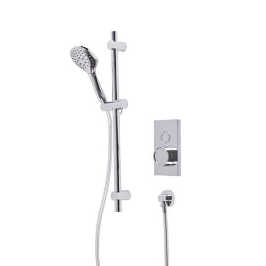 Tavistock Axiom Concealed Thermostatic Chrome Single Function Push Button Shower Valve Set - Envy Bathrooms Ltd