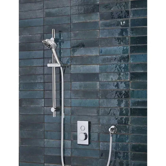 Tavistock Axiom Concealed Thermostatic Chrome Single Function Push Button Shower Valve Set - Envy Bathrooms Ltd