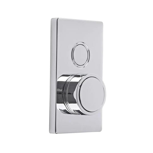 Tavistock Axiom Single Function Concealed Push Button Shower Valve Chrome - Envy Bathrooms Ltd