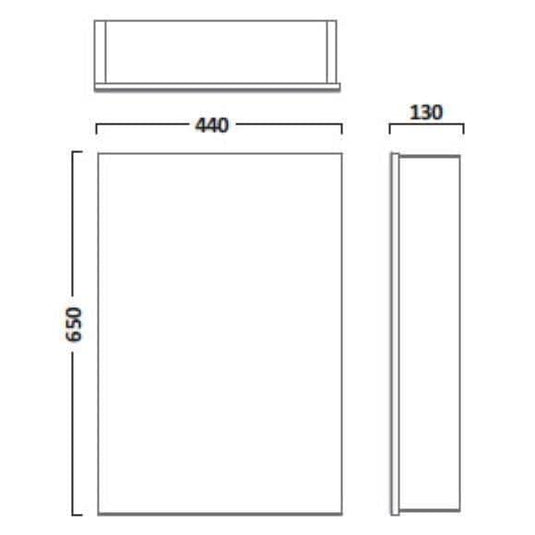 Tavistock Balance 440 Mirror Cabinet - Chrome - Envy Bathrooms Ltd