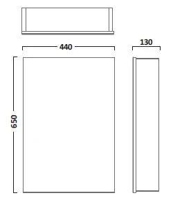 Tavistock Balance 650 x 440mm Single Door Bathroom Cabinet - Aluminium - Envy Bathrooms Ltd