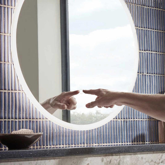 Tavistock Beta 600mm Touch Control Round Illuminated Mirror - BTM60C - Envy Bathrooms Ltd