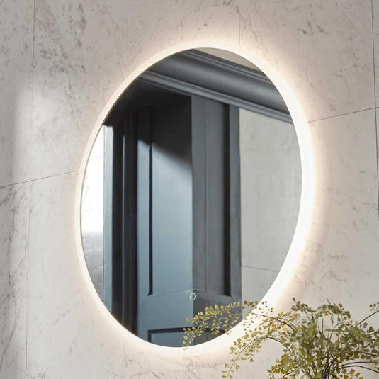 Tavistock Beta Touch Control Round Illuminated Mirror 600mm - Envy Bathrooms Ltd