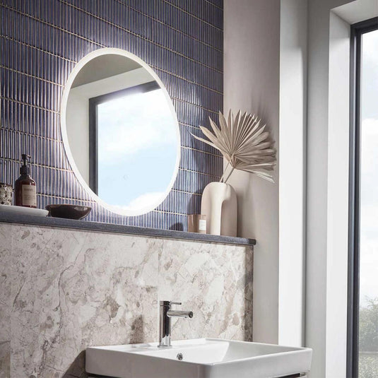 Tavistock Beta Touch Control Round Illuminated Mirror 600mm - Envy Bathrooms Ltd