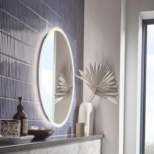 Tavistock Beta Touch Control Round Illuminated Mirror 600mm - Envy Bathrooms Ltd