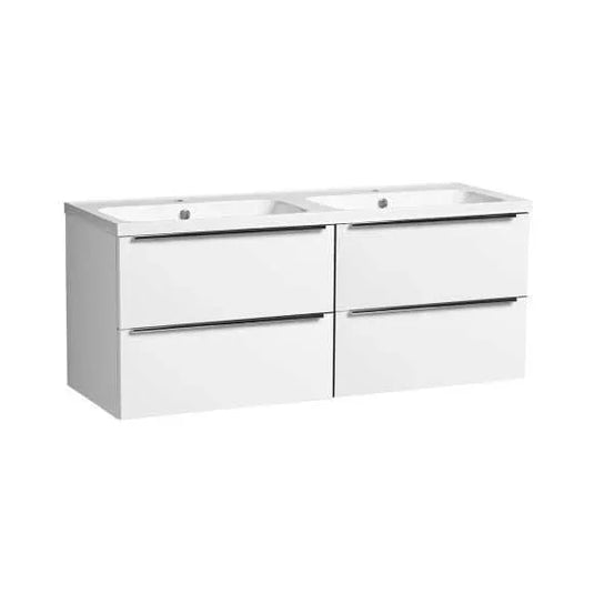 Tavistock Cadence 1200mm Wall Hung Vanity Unit - Gloss White - CA600W.Wx2 - Envy Bathrooms Ltd