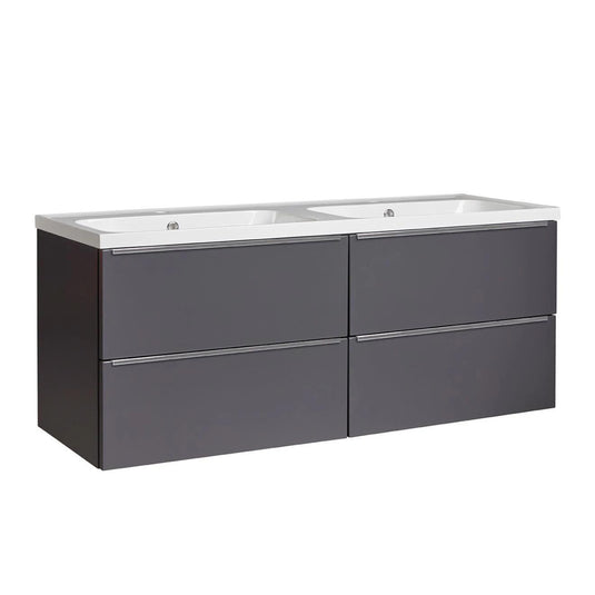 Tavistock Cadence 1200mm Wall Hung Vanity Unit - Storm Grey - CA600W.SGx2 - Envy Bathrooms Ltd