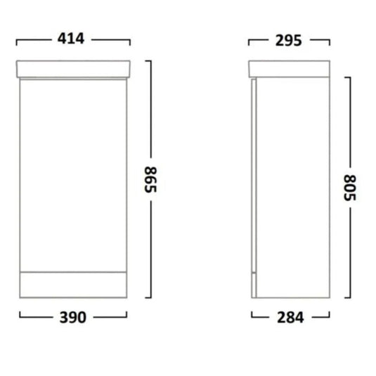 Tavistock Cadence 400mm Cloakroom Unit - Gloss Spruce - CA400F.GSP - Envy Bathrooms Ltd