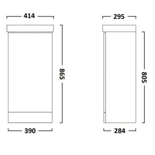 Tavistock Cadence 400mm Cloakroom Unit - Storm Grey - CA400F.SG - Envy Bathrooms Ltd