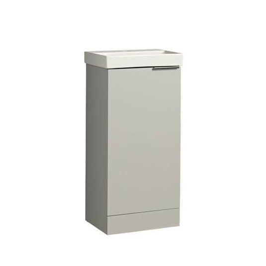 Tavistock Cadence 400mm Floorstanding Cloakroom Vanity Unit - Gloss Light Grey - CA400F.G - Envy Bathrooms Ltd