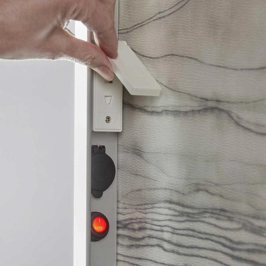 Tavistock Cadence 500 x 700mm Charging Illuminated Mirror - CDM050 - Envy Bathrooms Ltd