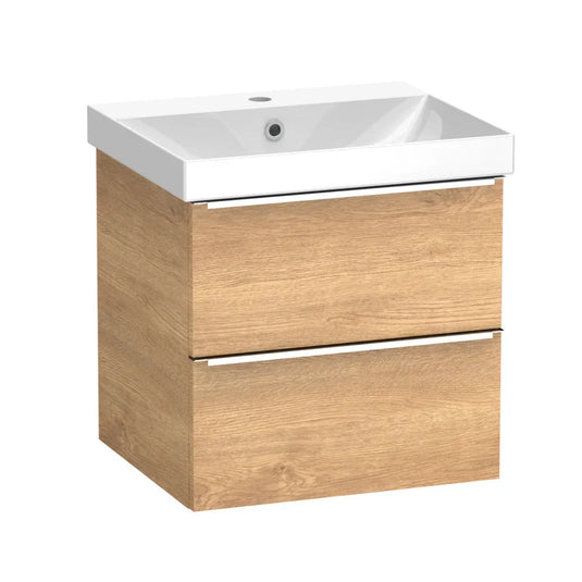 Tavistock Cadence 500mm Wall Hung Vanity Unit - Danish Oak - CA500W.DO - Envy Bathrooms Ltd