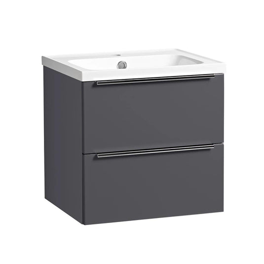 Tavistock Cadence 500mm Wall Hung Vanity Unit - Storm Grey - CA500W.SG - Envy Bathrooms Ltd