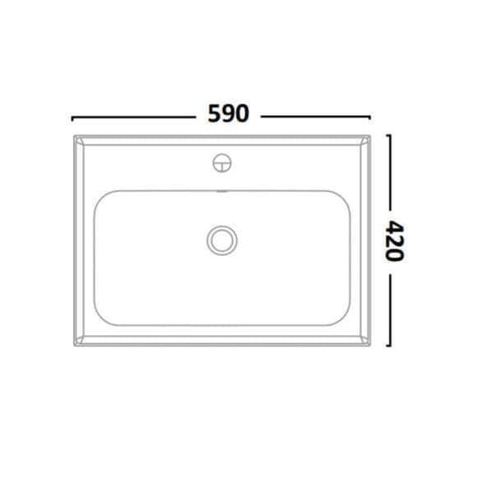 Tavistock Cadence 600mm Wall Hung Vanity Unit - Gloss White - CA600W.W - Envy Bathrooms Ltd