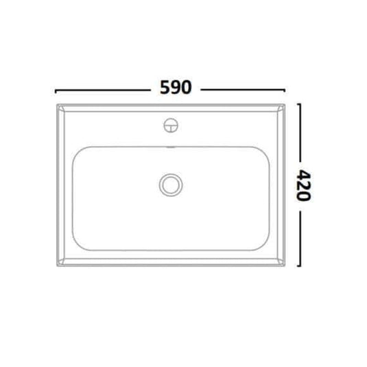 Tavistock Cadence 600mm Wall Hung Vanity Unit - Tundra Wood - CA600W.TW - Envy Bathrooms Ltd