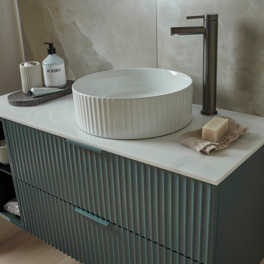 Tavistock Cadence 700 Worktop Inc Support Bianco Marble | CAWT7SKIT.BM - Envy Bathrooms Ltd