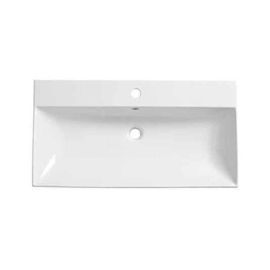 Tavistock Cadence 800mm Wall Hung Vanity Unit & Ceramic Basin - Gloss Light Grey - Envy Bathrooms Ltd