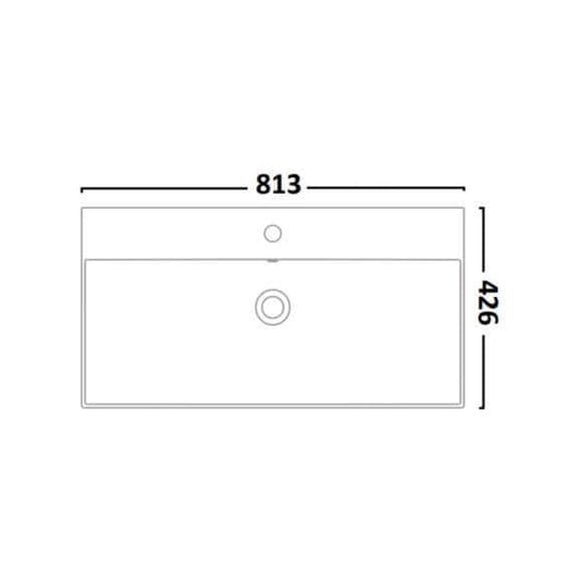 Tavistock Cadence 800mm Wall Hung Vanity Unit & Ceramic Basin - Gloss Light Grey - Envy Bathrooms Ltd