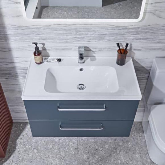 Tavistock Cadence 800mm Wall Hung Vanity Unit - Oxford Blue - CA800W.OB - Envy Bathrooms Ltd