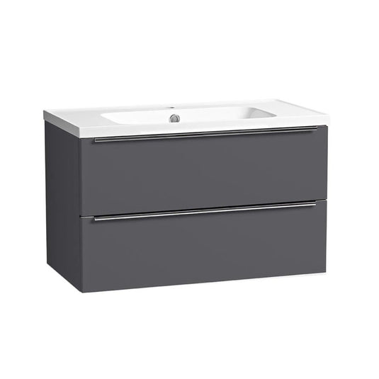 Tavistock Cadence 800mm Wall Hung Vanity Unit - Storm Grey - CA800W.SG - Envy Bathrooms Ltd