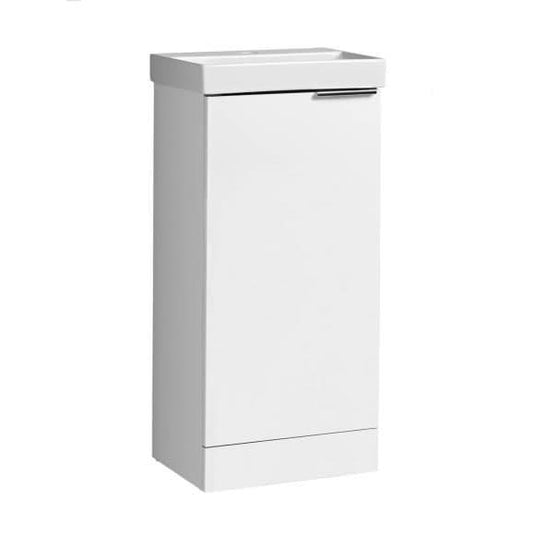 Tavistock Cadence Floorstanding 400 Cloakroom Vanity Unit & Ceramic Basin in Gloss White - Envy Bathrooms Ltd