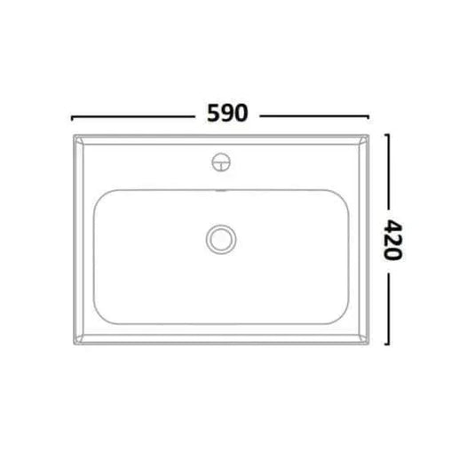 Tavistock Cadence Fluted 600 Wall Mounted Unit - Storm Grey - CAFL600W.SG - Envy Bathrooms Ltd