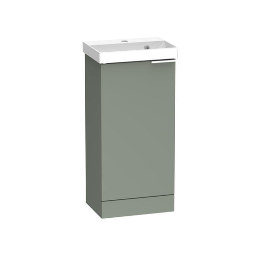 Tavistock Cadence Slab 400 Cloakroom Unit Matt Laurel Green | CA400F.LRL - Envy Bathrooms Ltd